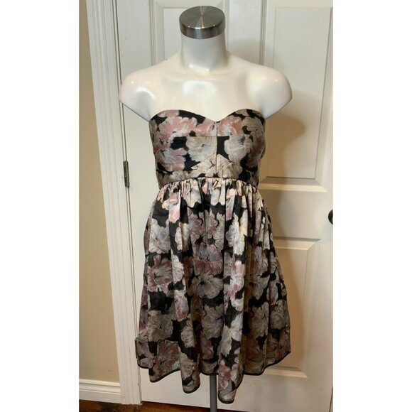 Maticevski Black Pink Floral Fandango Mini Dress $1800, Size 10 AU | 6 US - Picture 2 of 7